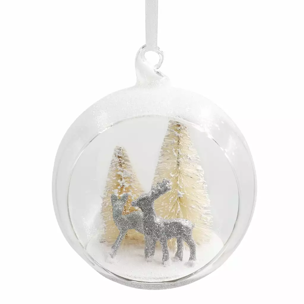 Buy ✨ Deer Glass Ball Ornament by Ashland® ❤️ Christmas ⌛ 4 Buy ✨ Deer Glass Ball Ornament by Ashland® ❤️ Christmas ⌛ - Image 2