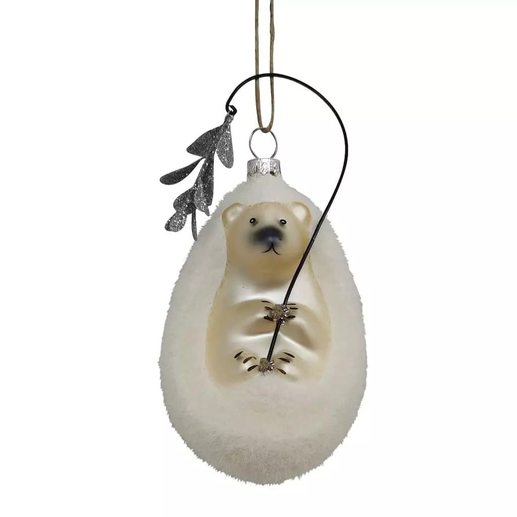Hot Sale โจ White Glass Hedgehog Ornament by Ashland® ๐ 3 Hot Sale โจ White Glass Hedgehog Ornament by Ashland® ๐