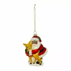 Wholesale ๐ Santa with Deer Ornament by Ashland® ๐