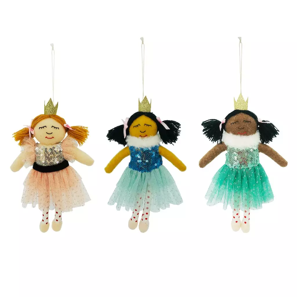 Discount 🤩 Assorted 7.5'' Ballerina Fabric Christmas Ornament by Ashland® 🧨 3 Discount 🤩 Assorted 7.5'' Ballerina Fabric Christmas Ornament by Ashland® 🧨