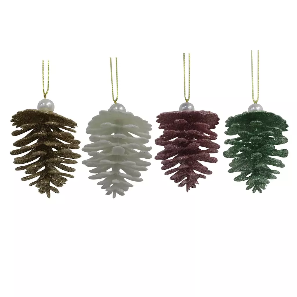 Brand new ๐ Assorted Glittery Pinecone Ornament by Ashland® โ๏ธ 3 Brand new ๐ Assorted Glittery Pinecone Ornament by Ashland® โ๏ธ