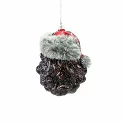 Best reviews of ✨ 5" Glass Santa Head Ornament by Ashland® 😍 -Ashland Online Store 10698636 3