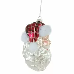 Best Pirce 🛒 5" Glass Santa Head Ornament by Ashland® ✨ -Ashland Online Store 10698640 2