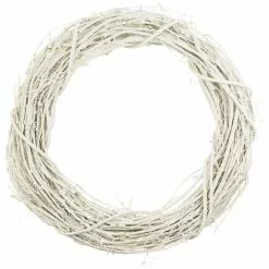 Budget 😍 18" Glittery White Grapevine Wreath by Ashland® ⭐