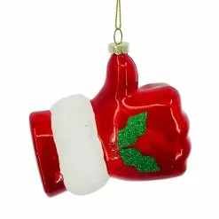 Coupon 👍 Santa Thumbs Up Glass Ornament by Ashland® 👏 -Ashland Online Store 10698794 2