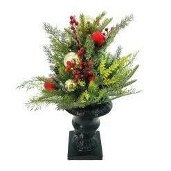 Outlet 🧨 24" Pine, Berry & Ornaments Outdoor Arrangement by Ashland® ⭐