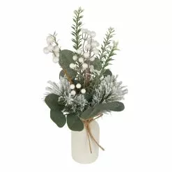 New 💯 16" Berry & Pine Needle Arrangement in Ceramic Vase by Ashland® ⭐ -Ashland Online Store 10698903 2