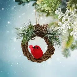 Hot Sale 🌟 Wreath with Cardinal Ornament by Ashland® ⌛ -Ashland Online Store 10698952 2