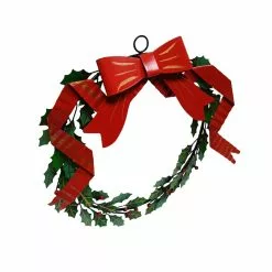 Buy 🎉 16" Berry, Leaves & Bow Metal Wall Wreath by Ashland® ⌛ -Ashland Online Store 10698959 3