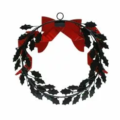Buy 🎉 16" Berry, Leaves & Bow Metal Wall Wreath by Ashland® ⌛ -Ashland Online Store 10698959 4