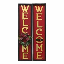 Best Pirce ✔️ 36" Welcome Wall Sign With Wreath by Ashland® ⭐