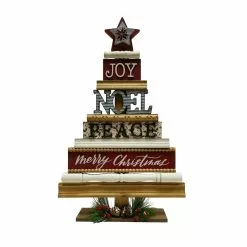 New ❤️ 22" Christmas Sentiment Tabletop Tree by Ashland® ⭐
