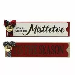 Buy 🤩 Assorted 11" Mistletoe & Tis The Season Tabletop Sign by Ashland® 😀