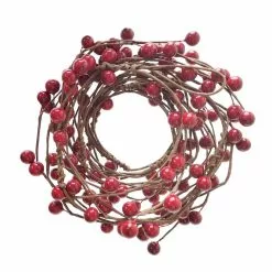 New ⌛ 5ft. Red Berry Coiled Garland by Ashland® 🎁
