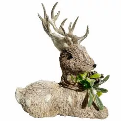 Cheapest 🧨 11.5" Sitting Deer Accent with Mistletoe by Ashland® ❤️