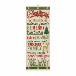 Buy 🔥 Christmas Rules Wall Sign by Ashland® 🔥