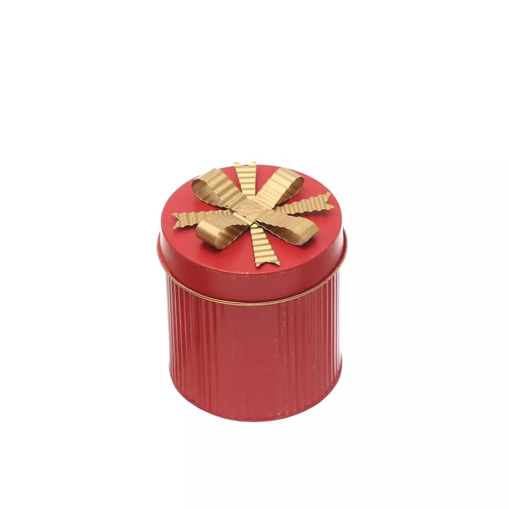 Buy โญ 6" Red Metal Gift Box With Bow by Ashland® ๐ 4 Buy โญ 6" Red Metal Gift Box With Bow by Ashland® ๐ - Image 2