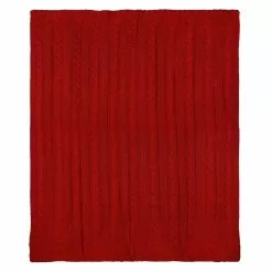 Discount 😍 Red Cable Knit Throw by Ashland® ✔️ -Ashland Online Store 10699323 2