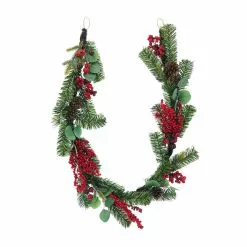 Flash Sale ⭐ 6ft. Eucalyptus & Red Berries Garland by Ashland® ✨ -Ashland Online Store 10699356 3