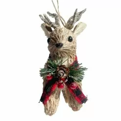 Brand new 🔥 6'' Deer with Plaid Scarf Christmas Ornament by Ashland® 🔥