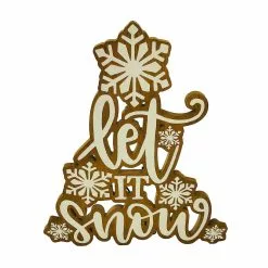 Brand new ๐ 16" Let It Snow Tabletop Sign by Ashland® ๐