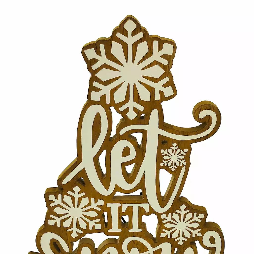 Brand new π 16" Let It Snow Tabletop Sign by Ashland® π 4 Brand new π 16" Let It Snow Tabletop Sign by Ashland® π - Image 2