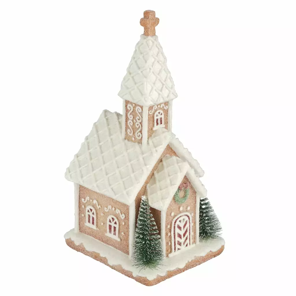 Budget ๐ 8.5" Gingerbread Church Tabletop Accent by Ashland® โ 4 Budget ๐ 8.5" Gingerbread Church Tabletop Accent by Ashland® โ - Image 2