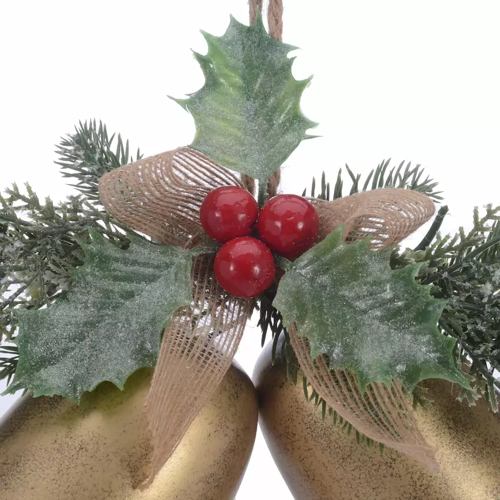 Wholesale 🤩 Pine & Berry Gold Bell Wall Accent by Ashland® ❤️ 4 Wholesale 🤩 Pine & Berry Gold Bell Wall Accent by Ashland® ❤️ - Image 2