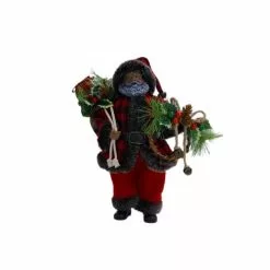 Cheapest ⌛ 10.5" Buffalo Check Santa Figure by Ashland® ⭐