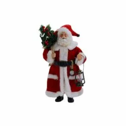 Coupon ✨ 11" Traditional Santa with Lamp Figure by Ashland® 👏