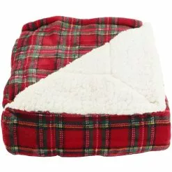 Top 10 ⌛ Red Plaid Berber Fleece Throw Blanket by Ashland® ✨ -Ashland Online Store 10699723 2