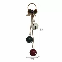 Hot Sale ⭐ 24" Red, Green and White 3 Bell Door Hanger by Ashland® 🥰 -Ashland Online Store 10699740 3
