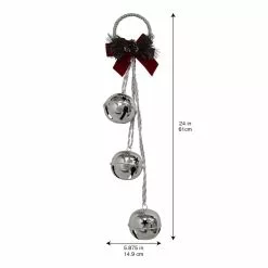 Deals 🥰 24" Shiny Silver 3 Bell Door Hanger by Ashland® 😉 -Ashland Online Store 10699746 3