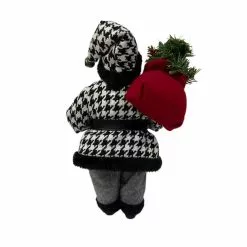 Outlet 😀 10.5" Houndstooth Santa Figurine by Ashland® 🥰 -Ashland Online Store 10699786 3