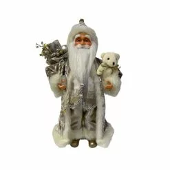 Discount 😉 16" Santa with Bear Figurine by Ashland® ✔️
