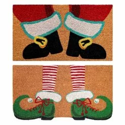 Budget 😍 Assorted Santa & Elf Feet Doormat by Ashland® 😉