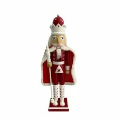 Budget ✔️ 16" Red & White Wooden Nutcracker by Ashland® 👍