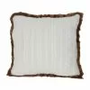 Buy ✔️ White Cable Knit 🌟 Christmas Accent Pillow with Faux Fur Trim by Ashland® 🎁