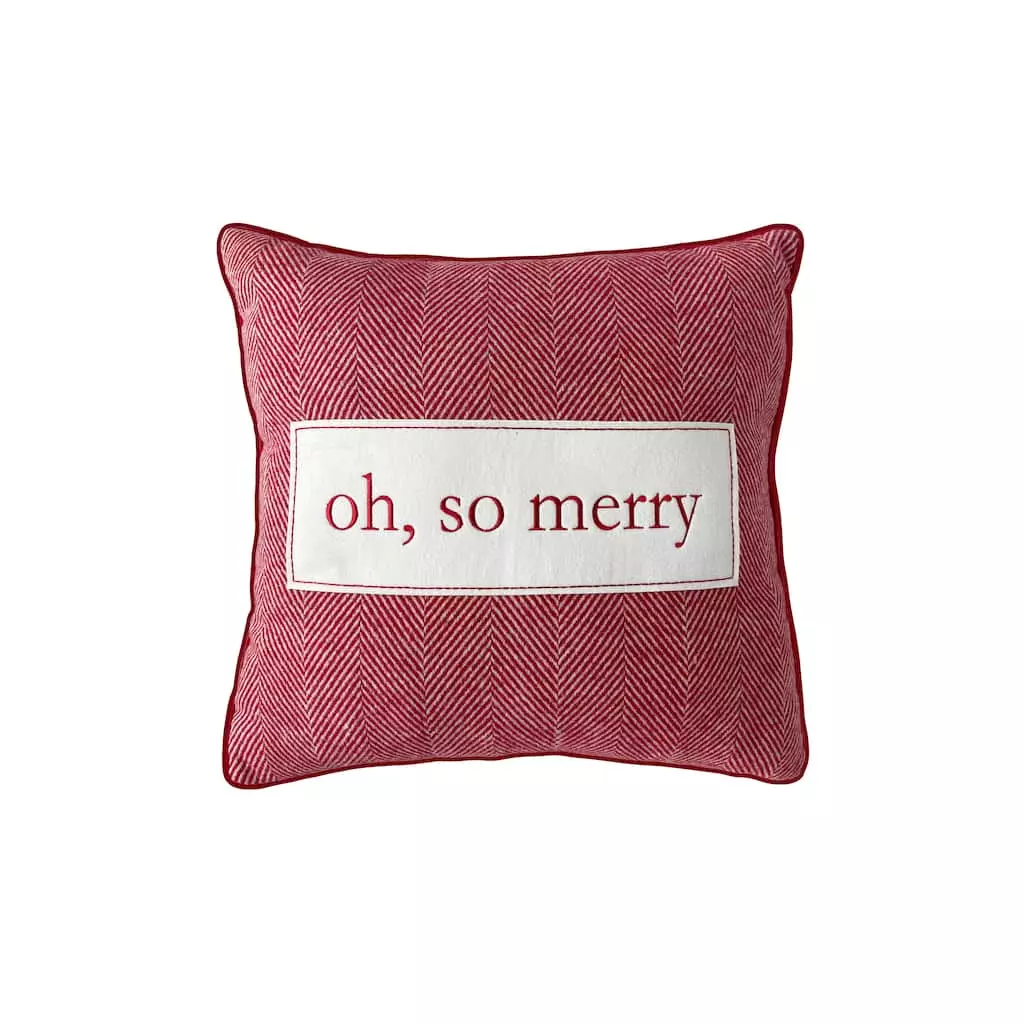 Best Pirce ❤️ Oh, So Merry ⌛ Christmas Accent Pillow by Ashland® ⌛ 3 Best Pirce ❤️ Oh, So Merry ⌛ Christmas Accent Pillow by Ashland® ⌛