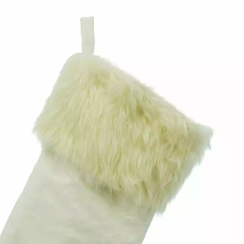Outlet 🧨 White Stocking with White Faux Fur Trim by Ashland® ✨ 4 Outlet 🧨 White Stocking with White Faux Fur Trim by Ashland® ✨ - Image 2
