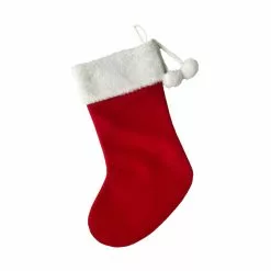 Best deal ❤️ 18" Red Stocking With Pom Poms by Ashland® 🧨 -Ashland Online Store 10699869 3