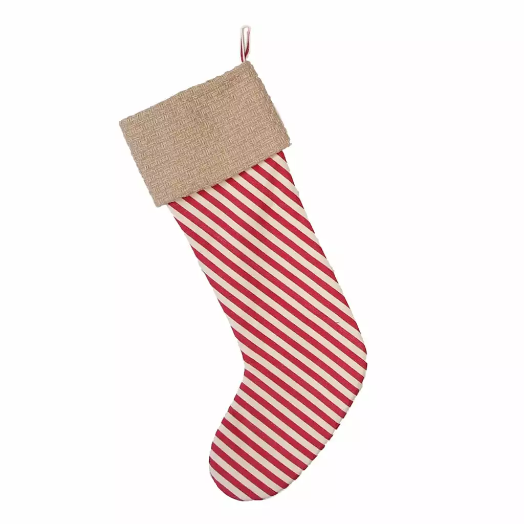 Cheapest โ๏ธ 23" Red & White Striped Stocking by Ashland® ๐ฏ 4 Cheapest โ๏ธ 23" Red & White Striped Stocking by Ashland® ๐ฏ - Image 2