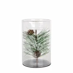 Best Pirce 🥰 6" Pine Leaf Glass Tealight Holder by Ashland® ✨