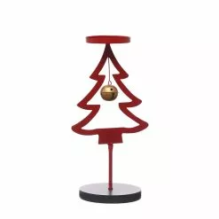 Promo 🛒 14.5" Red Tree Pillar Candle Holder by Ashland® 😍