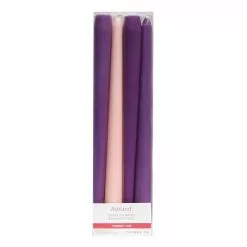 Cheap โค๏ธ 10" Smooth Purple & Pink Advent Taper Candles, 4ct. by Ashland® โค๏ธ
