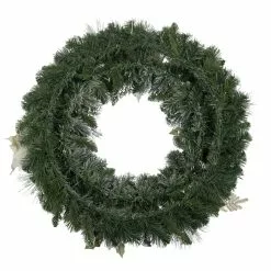 Buy 😉 30" Flocked Pine, Poinsettia, Ornament & Fern Wreath by Ashland® ⭐ -Ashland Online Store 10699971 3