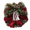 Brand new 🔔 24" Red & Green Joy Burlap Wreath by Ashland® 🔥 -Ashland Online Store 10699975 1