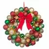 Budget 🌟 23" Red, Green & Gold Ball Ornament Wall Wreath by Ashland® 🛒 -Ashland Online Store 10699989 1