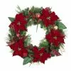 Brand new ⭐ 30" Poinsettias, Pinecones, Berries & Ornaments Wreath by Ashland® ⌛ -Ashland Online Store 10699997 1
