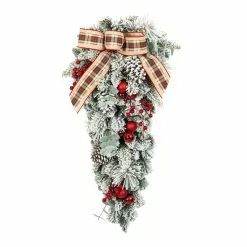 Top 10 👍 28" Pine, Eucalyptus & Berry Teardrop Swag by Ashland® ⌛